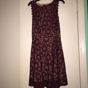 Burgundy/Nude Homecoming/Formal Wear Dress